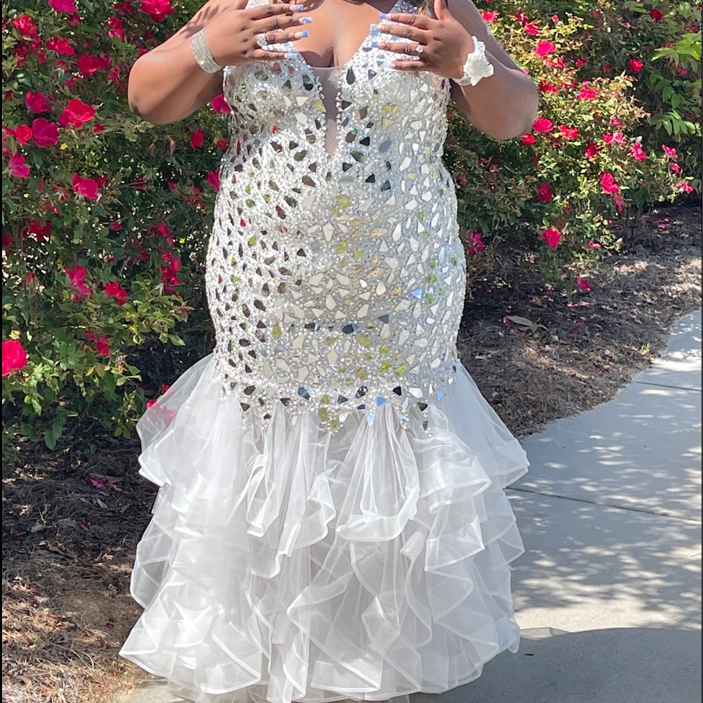 Reflective prom dress